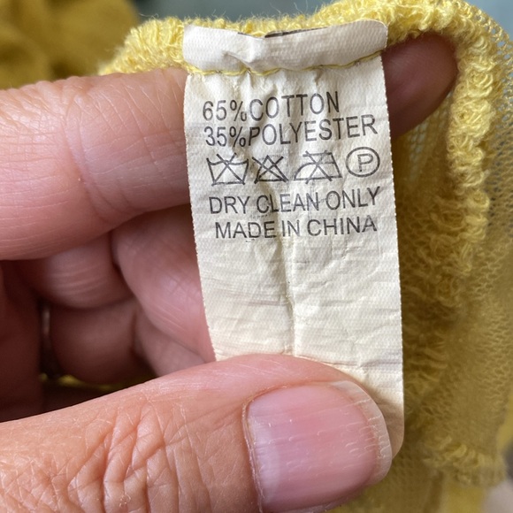 Klasiks yellow gold embroidery duster kimono! Boho, beach one size - Picture 16 of 16